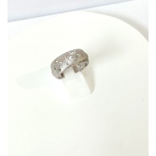 Γυναικείο ασημένιο δαχτυλίδι ανοιχτό με ζιργκόν (SR41)